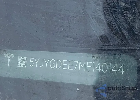 2021 Tesla Model Y Long Range Dual Motor All-Wheel Drive из США, поврежденный, VIN 5YJYGDEE7MF140144